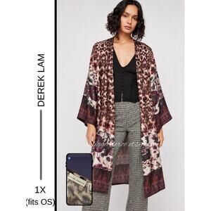 MSRP: $69  ✨Susan Graver Bohemian Open Front Kimono 1X or ONE SIZE✨SAME DAY SHIP